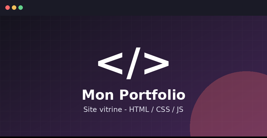 Aperçu du projet Mon Portfolio
